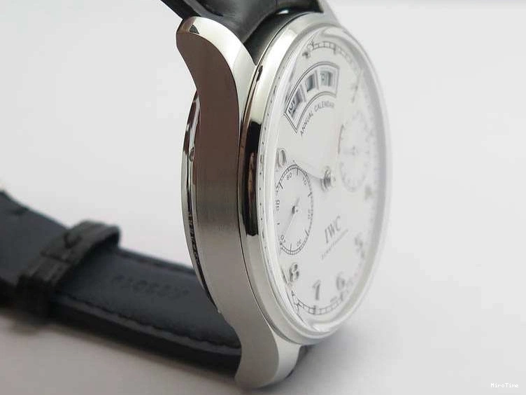 MIROTIME 0208 SportInspired Portuguese Real PR Real Annual Calendar IW503501 YLF 1:1 Best Edition White Dial On Leather Strap A 7241